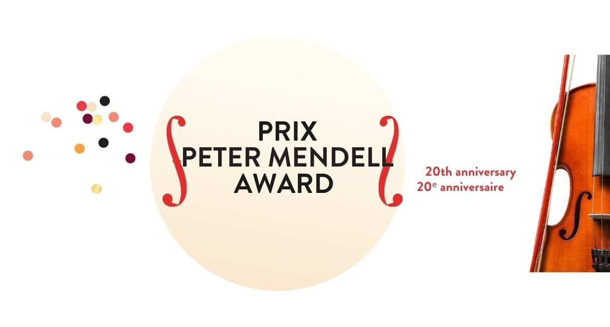 20ᵉ anniversaire du Prix Peter Mendell – Une édition exceptionnelle et pancanadienne