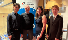 David Baik, winner of the Peter Mendell Award:   a rising star of Quebec classical music