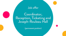 Job Offer : Coordinator, Reception, Ticketing, Joseph-Rouleau Hall